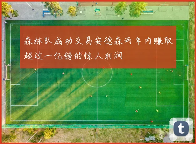 森林队成功交易安德森两年内赚取超过一亿镑的惊人利润